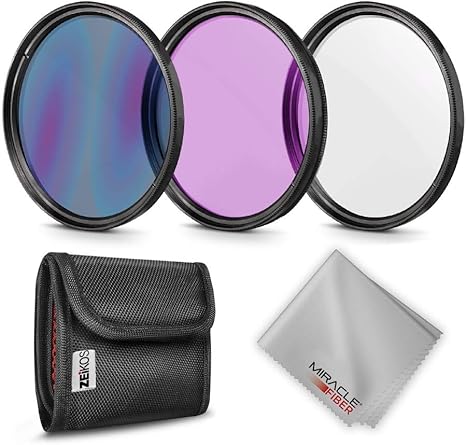 Zeikos 52mm Multi‑Coated Lens Filter Kit (ZE-BUN42)